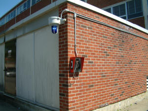 Picture of the Bowers Hall North Emergency Blue Light Phone