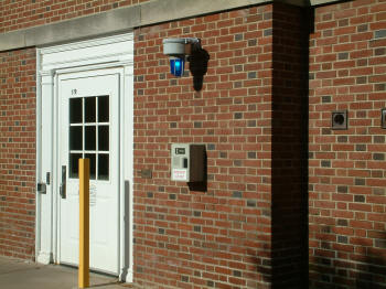 Picture of the DeGroat Hall Emergency Blue Light Phone